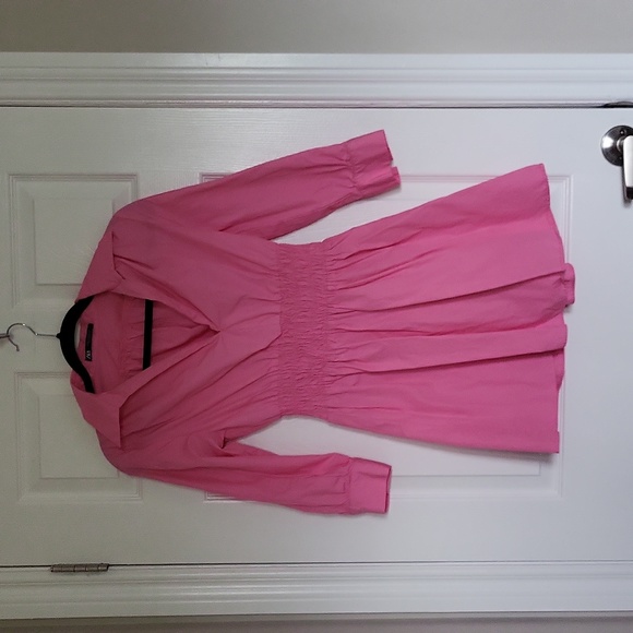 Zara Pink Cotton Shirt Dress - Picture 1 of 3